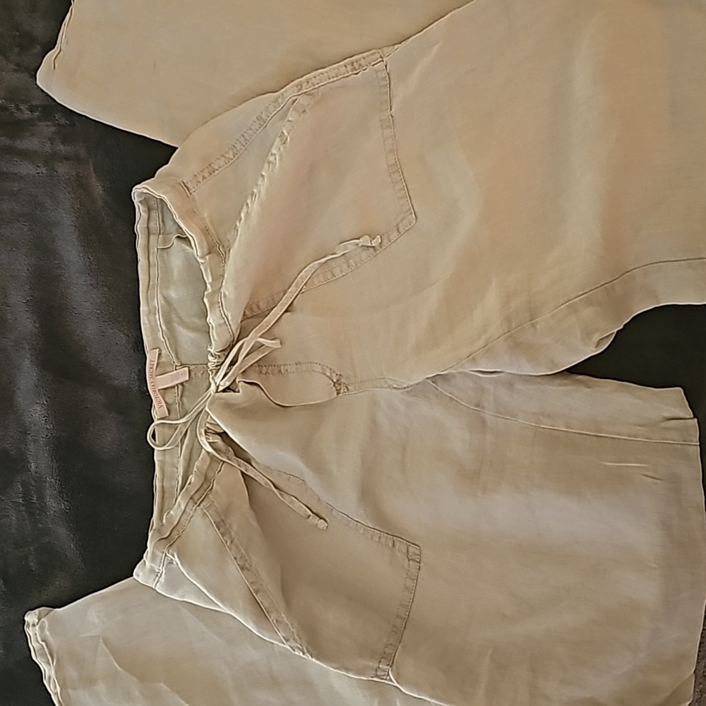 VS Victoria's Secret Linen Twill Pants